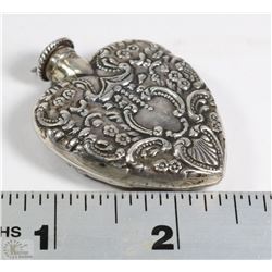 ANTIQUE STERLING SILVER LIDDED PERFUME BOTTLE
