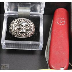 HARLEY DAVIDSON REPLICA RING WITH SWISS ARMY KNIFE
