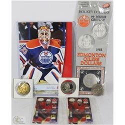 WAYNE GRETZKY HOCKEY MEMORABILIA LOT INCLUDES (2)