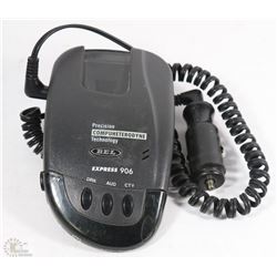 BEL PRECISION EXPRESS 906 RADAR DETECTOR