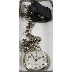 BREEZE QUARTZ POCKET WATCH W/CHAIN