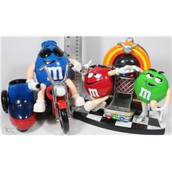 M&M BIKE & JUKEBOX CANDY DISPENSERS