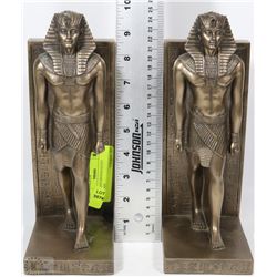 PAIR OF 2002 SIGNED EGYPT BOOKENDS