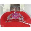 Image 1 : #11-NATURAL/ENHANCED RED RUBY & CZ  .925 SOLID SILVER RING