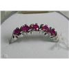 Image 1 : #12-NATURAL/ENHANCED RED RUBY .925 SOLID SILVER RING SIZE 8
