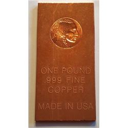 1 POUND PURE .999 FINE COPPER