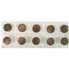 Image 1 : 10 CANADIAN LARGE CENTS 1911-1920