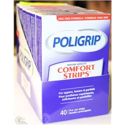 POLIGRIP DENTURE ADHESIVE COMFORT STRIPS