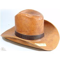 EXTRA LARGE LEATHER COWBOY HAT