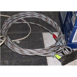 HEAVY DUTY METAL CABLE WITH TOW HOOK