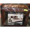 Image 1 : BRAND NEW SUEDE 7PC KING COMFORTER SET BROWN
