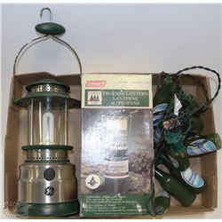 LOT OF 2 LANTERNS INCLUDING COLEMAN