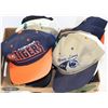 Image 1 : LOT OF 18 NEW HOCKEY+ BASEBALL HATS WITH TAGS
