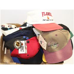LOT OF 17 NEW HOCKEY+ BASEBALL HATS WITH TAGS