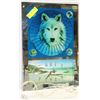 Image 1 : LARGE ELECTRIC LIGHT UP WOLF CLOCK
