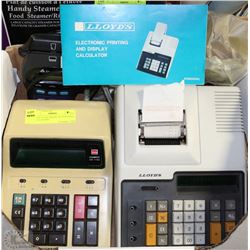 LOT OF 2 ELECTRONIC ACCOUNTING CALCULATORS