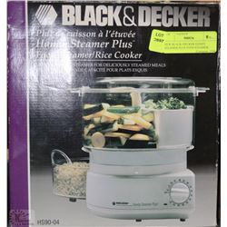 NEW BLACK+DECKER HANDY STEAMER PLUS FOOD STEAMER