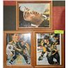 Image 1 : LOT OF 3 FRAMED MARIO LEMIEUX + JAROMIR JAGR PRINT