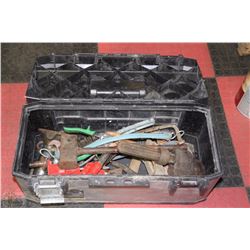 STANLEY TOOLBOX WITH ASSORTED TOOLS INCLUDING