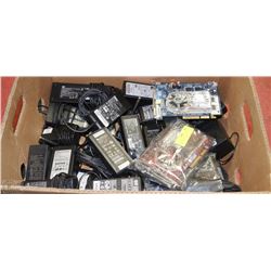 COMPUTER LOT 20+ LAPTOP POWER SUPPLIES, 4 COMPUTER
