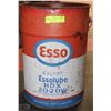 Image 1 : VINTAGE ESSO 5 GALLON METAL DRUM WITH HANDLE