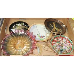 FLAT OF COLLECTIBLES PLATES WITH STANDS INCLUDING