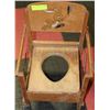 Image 1 : KIDS VINTAGE WOOD FOLD UP POTTY