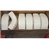 Image 1 : LOT OF 2"X3" FRONT "A" ELBOWS WHITE ALUMINUM