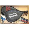 Image 1 : BOX OF SPORT RACQUETS AND BALLS