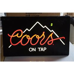 COORS ON TAP SIGN