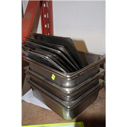 LOT 6 1/2 SIZE INSERTS WITH LIDS