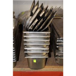 LOT OF 3 1/3 SIZE INSERTS WITH LIDS