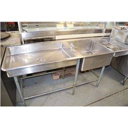 DOUBLE SINK UNIT WITH GARBORATOR ATTACHMENT