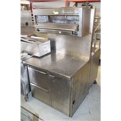 3FT STAINLESS STEEL COUNTER WITH GARLAND