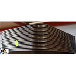 LOT OF 20 BROWN TRAYS 16"X12"