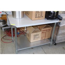 BRAND NEW IN BOX STAINLESS STEEL TABLE 48"X30"