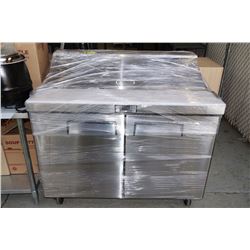 BRAND NEW IN BOX 4' DOOR SANDWICH PREP TABLE