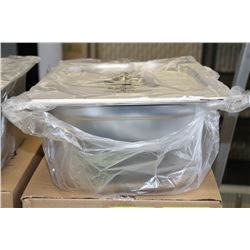 BRAND NEW S/S FOOD INSERT HALF SIZE 6"D W/LID