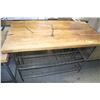 Image 1 : 25"X49" BUTCHER BLOCK ON SHELF
