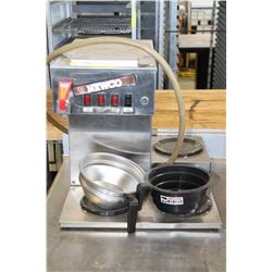 NEWCO COFFEE MAKER WITH 2 WARMERS AND HOT WATER