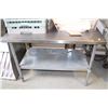 Image 1 : 4FT STAINLESS STEEL TABLE
