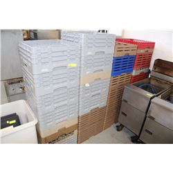 LOT OF 29 STACKABLE DISH RACKS