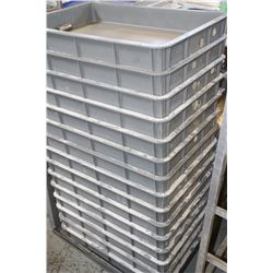 LOT OF CRACKED DOUGH BINS