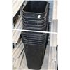 Image 1 : LOT OF BLACK GARBAGE CANS
