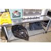 Image 1 : 29 1/2" X 72" STAINLESS STEEL PREP TABLE WITH CAN