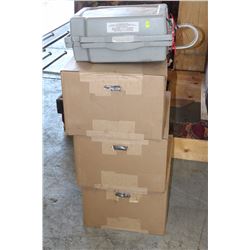 LOT OF FOUR HONEYWELL STERILE ISOTONIC SOLUTION