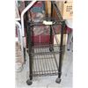 Image 1 : BLACK METAL RACK ON WHEELS