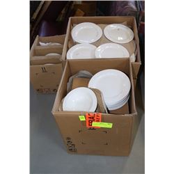 3 BOXES OF SMALL PLATES