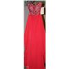Image 1 : HOT RED DRESS MODEL #61008-ALA SIZE 2