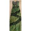 Image 1 : BRAND NEW 2PC GREEN AND BLACK GOWN SIZE 2